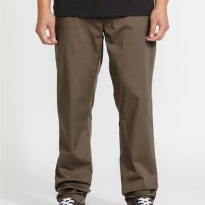 VOLCOM MEN'S FRICKIN MODERN STRETCH PANTS Green Size 32